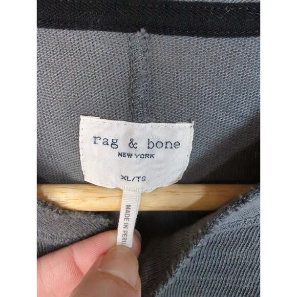 Rag & Bone Classic Henley Long Sleeve Shirt Men's XL Gray - Picture 4 of 12